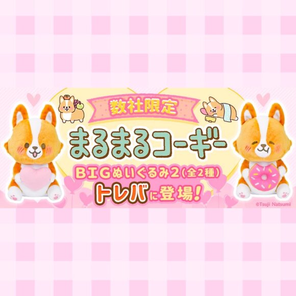 Marumaru Corgi Heart Plush - Picture 4 of 4